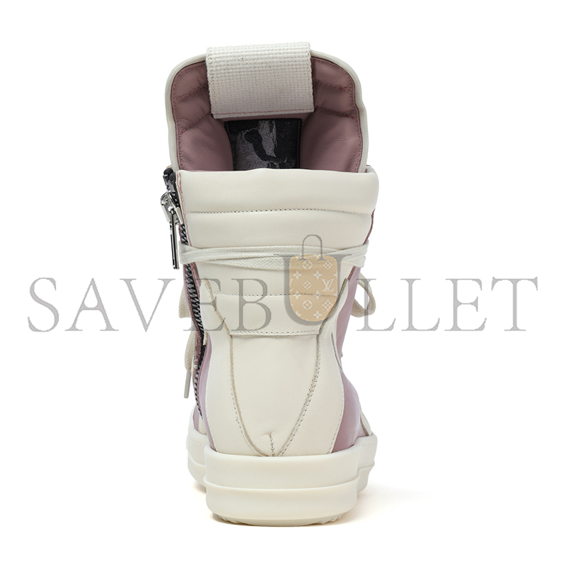 RICK OWENS GEOBASKET HIGH-TOP LEATHER SNEAKERS ‎‎289460
